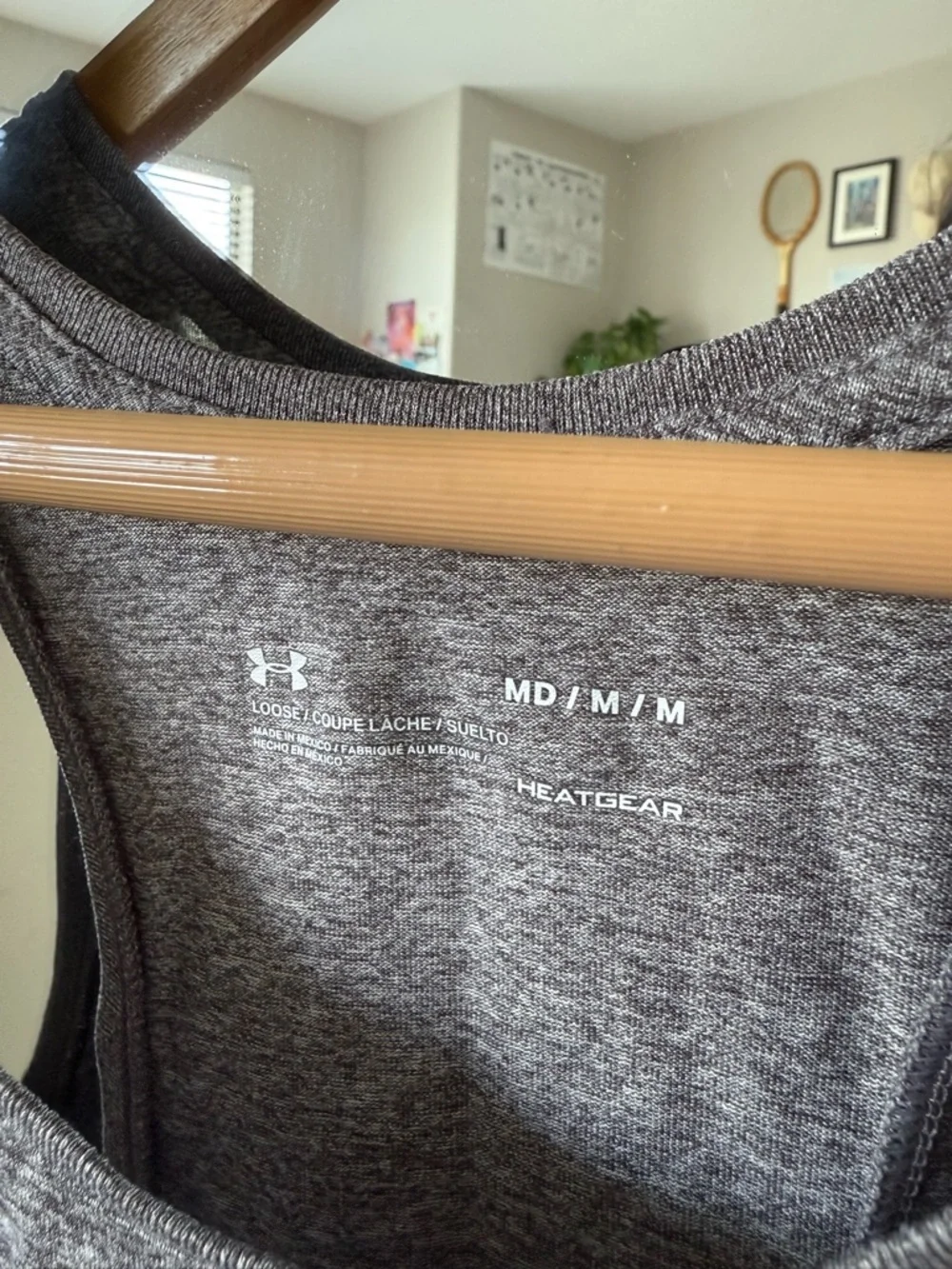 Under Armour Heather Grey Tank — M - Picture 3 of 4